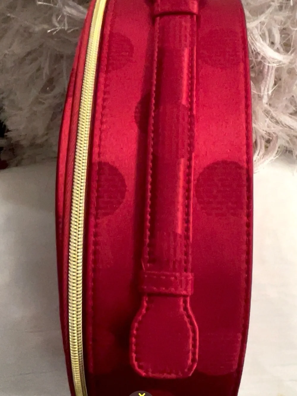 ❤️ESTÉE LAUDER Red Polka Dot Print Cosmetic Case❤️
